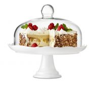 B Brilliant Brilliant - Bianco Pedestal Cake Plate and Dome 27cm (10.5 inches)