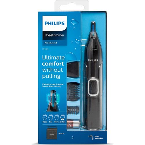필립스 Philips NT5650/16 Series 5000 Waterproof Nose Hair Trimmer with Precision Trimmer