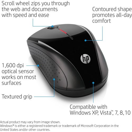 에이치피 [아마존베스트]HP X3000 Wireless Mouse, Black (H2C22AA#ABL)