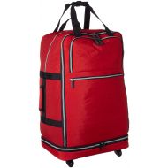 Biaggi Luggage Biaggi Zipsak Micro-Fold Spinner Suitcase - 31-Inch - As Seen on Shark Tank - Red
