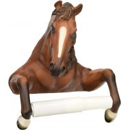 Design Toscano Holder-Steady Stallion Horse Rustic Toilet Paper Roll - Bathroom Wall Decor, Multicolor