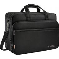 [아마존베스트]Ytonet 17 inch Laptop Bag, Travel Briefcase with Organizer, Expandable Large Hybrid Shoulder Bag, Water Resistant Business Messenger Briefcases for Men and Women Fits 17 15.6 Inch Laptop,