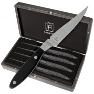 Fortessa Lexington Serrated 4-Piece Steak Knife Set with Box, 9.5-Inch