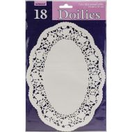 Amscan White Oval Doilies | Pack of 18| Party Supply