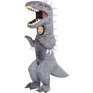 Party City Inflatable Indominus Rex Halloween Costume for Children, Jurassic World, Standard Size, Battery Operated Fan