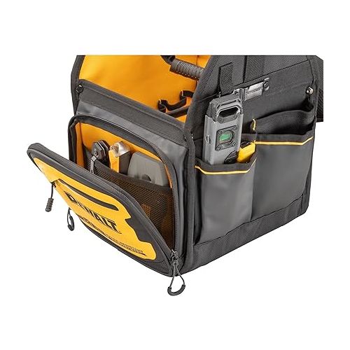  DEWALT Tool Bag, Electrician Tote, Tool Storage and Organization, Durable and Water Resistant, 11 Inch (DWST560105)