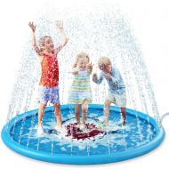 Jasonwell Sprinkle & Splash Play Mat 68 Sprinkler for Kids Outdoor Water Toys Fun for Toddlers Boys Girls Children Outdoor Party Sprinkler Toy Splash Pad