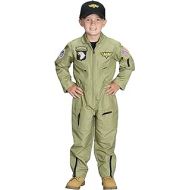 Aeromax Jr. Fighter Pilot Suit with Embroidered Cap, Size 2/3.
