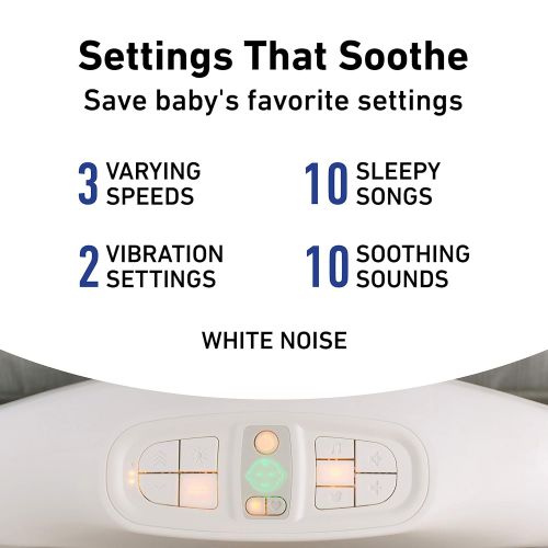 그라코 Graco Sense2Snooze Bassinet with Cry Detection Technology | Baby Bassinet Detects and Responds to Babys Cries to Help Soothe Back to Sleep, Ellison