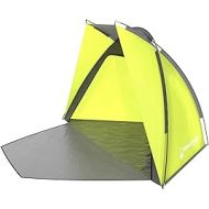 Beach Tent- Sun Shelter for Shade with UV Protection, Water and Wind Resistant, Easy Set Up and Carry Bag by Wakeman Outdoors Yellow, 55.5” (H) x 107” (W) x 43.5” (D)