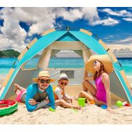 Pop Up Beach Tent Sun Shelter, Portable Sun Shade Instant Tents - 2 & 4 Person - Anti UV - Waterproof - Waterproof,by Zomake
