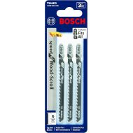 BOSCH T244D3 4-Inch 6TPI Jig Saw Blades, 3 Piece (Pack of 1)