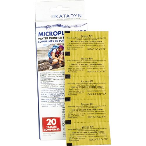  Katadyn Micropur MP1 Purification Tablets (20 count)