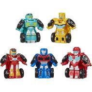 Transformers Playskool Heroes Rescue Bots Academy Mini Bot Racers Converting Robot Toy 5-Pack, 2-Inch Collectible Toy Cars, Kids Easter Egg Fillers or Basket Stuffers (Amazon Exclusive)