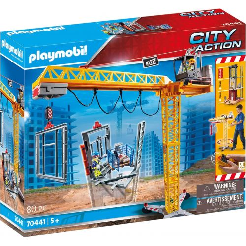 플레이모빌 Playmobil RC Crane with Building Section
