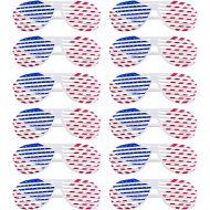 Super Z Outlet American Flag USA Patriotic Design Plastic Shutter Glasses Shades Sunglasses Eyewear for Party Props, Decoration (12 Pairs)