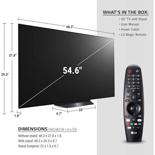  55인치 LG전자 4K 스마트 OLED 티비 2020년형 (OLED55BXPUA )