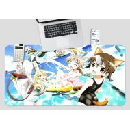 3D Strike Witches 619 Japan Anime Game Non-Slip Office Desk Mouse Mat Game AJ WALLPAPER US Angelia (W120cmxH60cm(47x24))