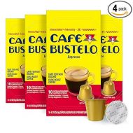Cafe Bustelo Aluminum Espresso Capsules, Dark Roast Coffee, Nespresso OriginalLine Compatible, Intensity 11, 40 Count
