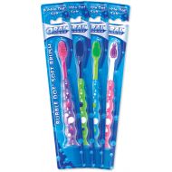 Giggletime Toy Co. Oral Choice Bubble Dot Childrens Toothbrush Assortment - (100) Pieces - Assorted Colors - For...