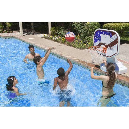  Poolmaster 72830 USA Competition Poolside Basketball Game , Blue