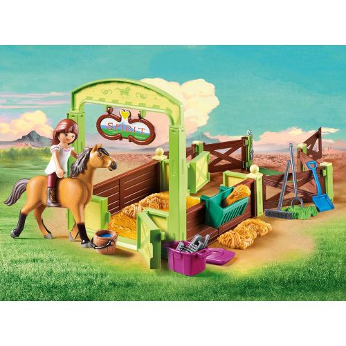 플레이모빌 PLAYMOBIL 9475 Spielzeug-Luckys glueckliches Zuhause & 9478 Spielzeug-Pferdebox Lucky & Spirit