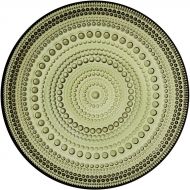 [아마존베스트]IIttala Kastehelmi Plate, 6.75 inches, Moss Green by Oiva Toikka