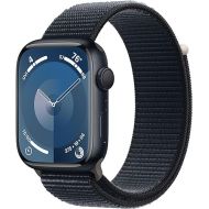 Apple Watch Series 9 [GPS 45mm] Smartwatch with Midnight Aluminum Case with Midnight Sport Loop. Fitness Tracker, Blood Oxygen & ECG Apps, Always-On Retina Display, Carbon Neutral (Renewed)