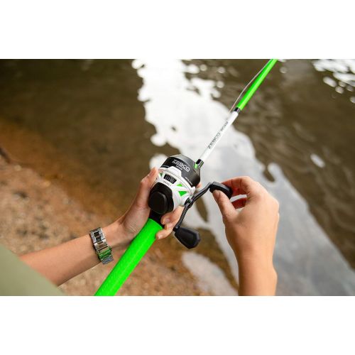  Zebco Roam Telescopic Fishing Rod and Spinning or Spincast Fishing Reel Combo, Durable 6-Foot Fiberglass Rod with ComfortGrip Handle, Pre-spooled with Zebco Cajun Fishing Line
