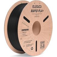 ELEGOO Rapid PLA Plus Filament 1.75mm Black 1KG, PLA+ 3D Printer Filament for 30-600 mm/s High Speed Printing, Dimensional Accuracy +/- 0.02 mm, 1kg Cardboard Spool(2.2lbs)
