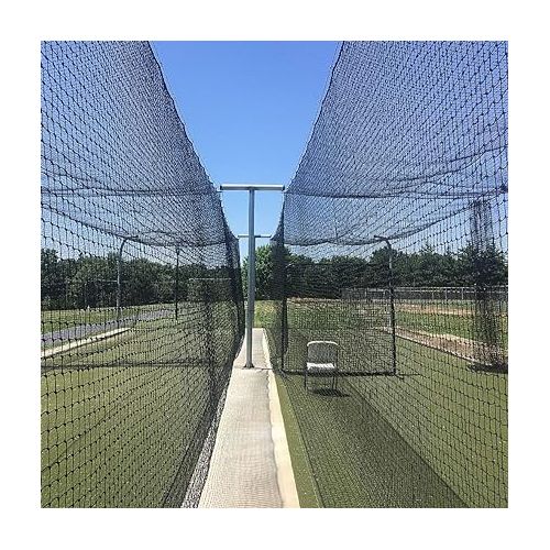  Aoneky Polyethylene Twisted Knotted Baseball Batting Cage Netting - NET ONLY - Not Include Poles and Frame Kits - Small Pro Garage Softball Batting Cage Net