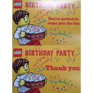 Lego Birthday Party Invitations - Pack of 10 Invitations