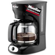 Mueller Austria Mueller 12-Cup Drip Coffee Maker, Auto Keep Warm Function, Smart Anti-Drip System, with Durable Permanent Filter and ?Borosilicate Glass Carafe, Clear Water Level Window Coffee Mac