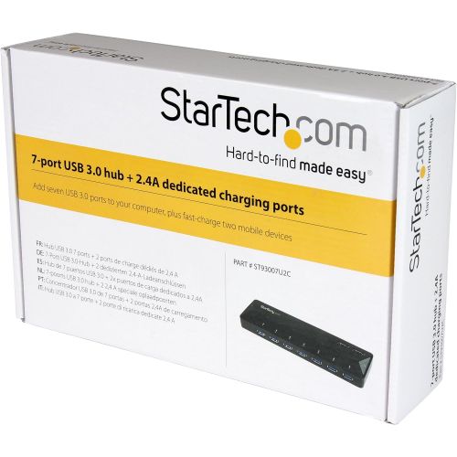  StarTech.com 6 Port USB 3.0 & USB 2.0 Hub with 2A Charging Port - 2x USB 3.0 Hub Ports & 4x USB 2.0 - Combo USB Hub with 20W Power Adapter