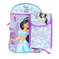 Fast Forward Disney Aladdin Movie Jasmine Large Backpack 5 Pcs Set