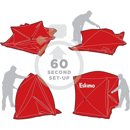  Eskimo QuickFish Series Pop-Up Portable Ice Fishing Shelter