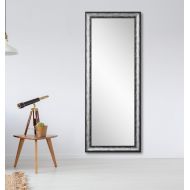 BrandtWorks, LLC AZBM039NM Framed Non Beveled Leaning Mirror 26.5 x 71.5 Silver/Black