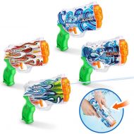 X-Shot Water Fast-Fill Skins Nano (4 Pack) by ZURU Refresh Watergun, XShot Water Toys, 4 Blasters Total, Fills with Water in just 1 Second! (Hydra, Waves, White Flame, Emerald Flame)