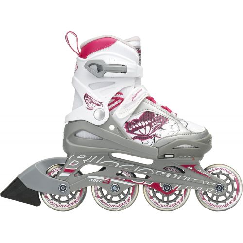 롤러블레이드 Bladerunner by Rollerblade Phoenix Girls Adjustable Fitness Inline Skate, White and Pink, Junior, Value Performance Inline Skates