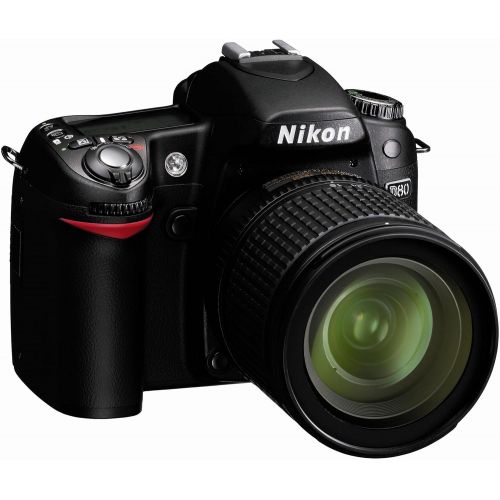  Nikon D80 10.2MP Digital SLR Camera Kit with 18-55mm ED AF-S DX Zoom-Nikkor Lens