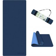 TOPLUS Yoga Mat - Classic 1/4 Inch Thick Pro Yoga Mat Eco Friendly Non Slip Fitness Exercise Mat with Carrying Strap-Workout Mat for Yoga, Pilates and Floor Exercises