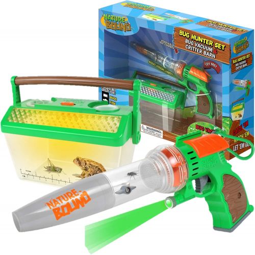  [아마존베스트]Nature Bound Bug Catcher Vacuum with Light Up Critter Habitat Case for Backyard Exploration - Complete Kit for Kids Includes Vacuum and Cage