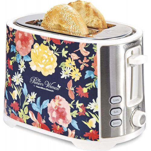  The Pioneer Woman Extra-Wide|2 Slice Toaster|Fiona Floral bundle with The Pioneer Woman| 1.7 Liter Electric Kettle|Fiona Floral