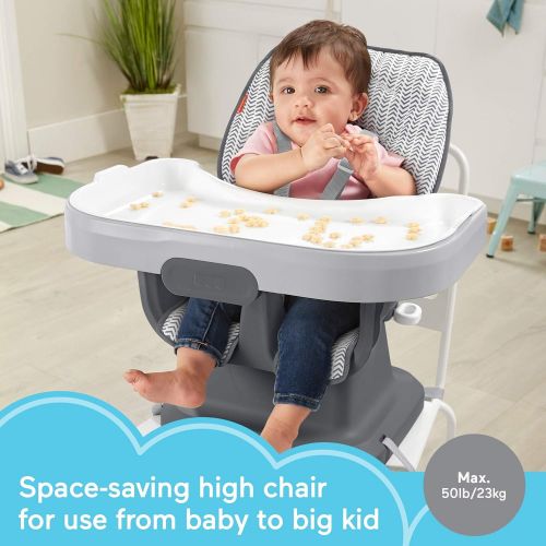  Fisher-Price SpaceSaver High Chair - Arrows/Tire Tracks
