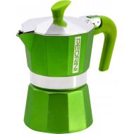 Pedrini: 3 Cups Espresso Coffee Pot, Green Colour