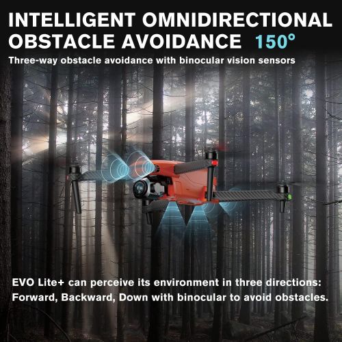  Autel Robotics EVO Lite+ Premium Bundle - Drone Quadcopter UAV, 3-Axis Gimbal, 6K Camera & 1inch CMOS Sensor, Advanced Obstacle Avoidance, 40 Min Flight Time, 12km HD Image Transmi