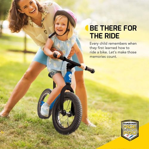스웩트론 Swagtron K3 12 No-Pedal Balance Bike for Kids Ages 2-5 Years Air-Filled Rubber Tires 7 lbs Lightweight 12~16 Height Adjustable Seat ASTM-Certified