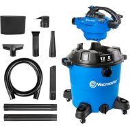 [아마존베스트]Vacmaster VBV1210, 12-Gallon 5 Peak HP Wet/Dry Shop Vacuum with Detachable Blower, Blue