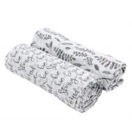 Bebe au Lait Classic Muslin Baby Swaddle Set - Just Be & Leaves