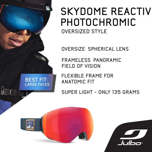  Julbo Skydome Snow Goggles with Photochromic REACTIV Lens